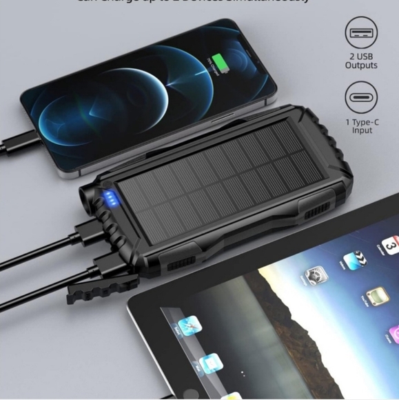 Power Bank Solar and Power Charger 42800 mAH Portable Charger Solar Power Bank - Picture 3 of 5